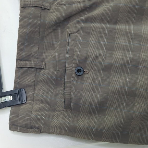 Nike Golf Fit Dry Plaid Shorts Men’s 36 Brown Performance Stretch Activewear - Picture 6 of 12
